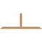 Ekena Millwork Portland Timber Gable Bracket, Western Red Cedar, 108"W x 40"H x 3 1/2"D x 5 1/2"F, 9/12 Pitch GBW108X40X0406POR00SWR - alternate 1